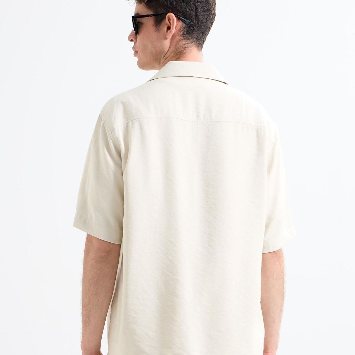 SEVEN SEVEN - Camisa Resort  Para Hombre Beige Seven Seven