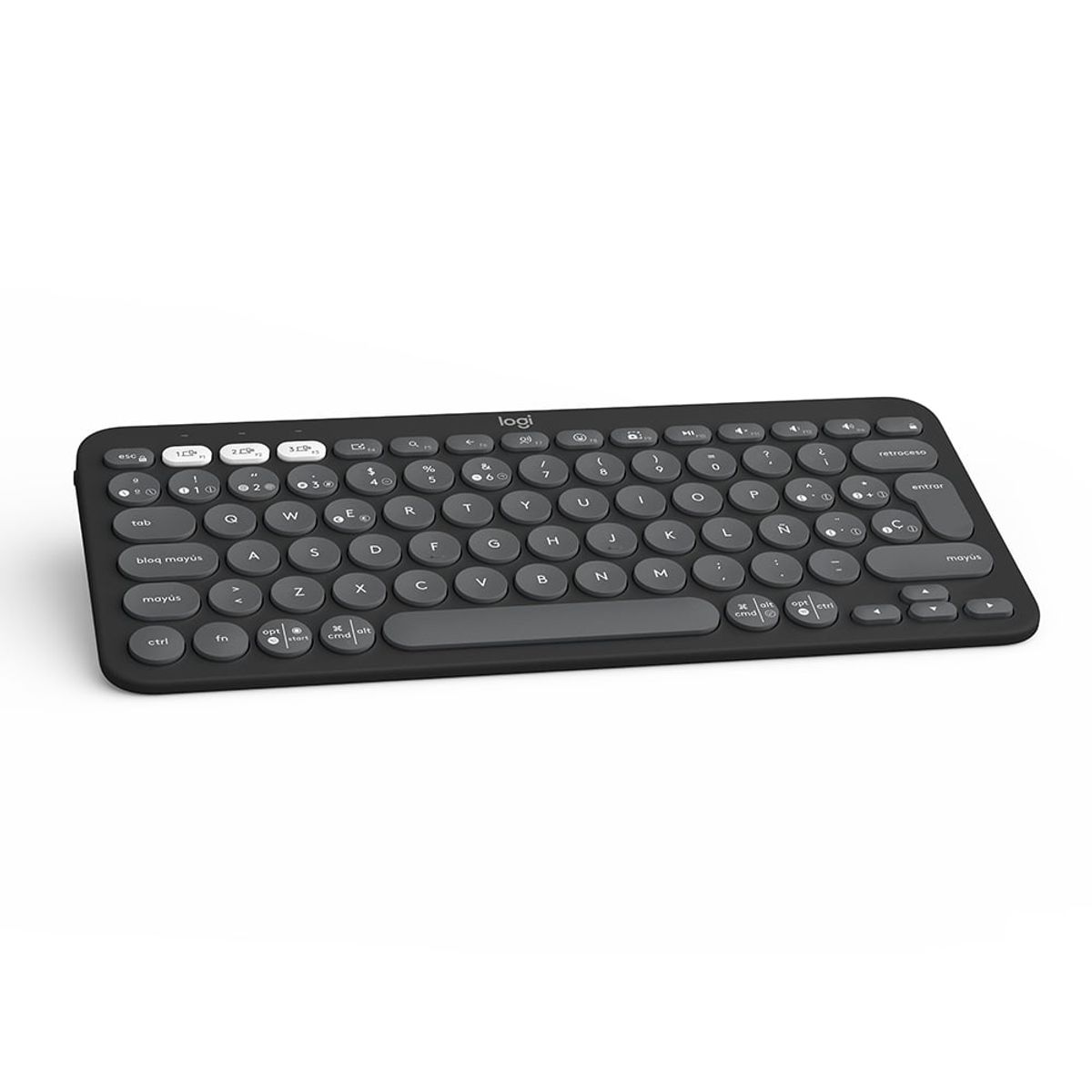 LOGITECH - Teclado Bluetooth Logitech K380S Multidispositivo Español Grafito