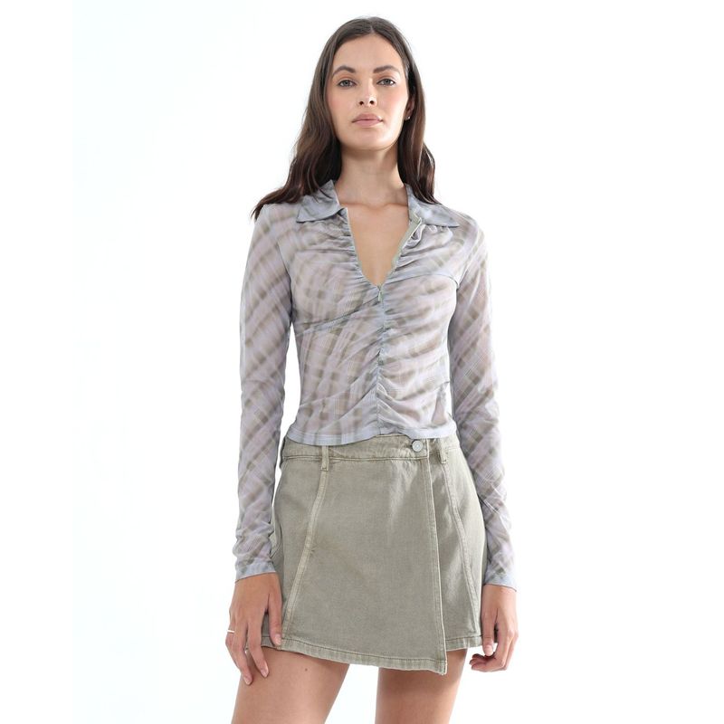 SEVEN SEVEN - Camiseta Para Mujer Manga Larga Color Beige Marca Seven Seven #28096035