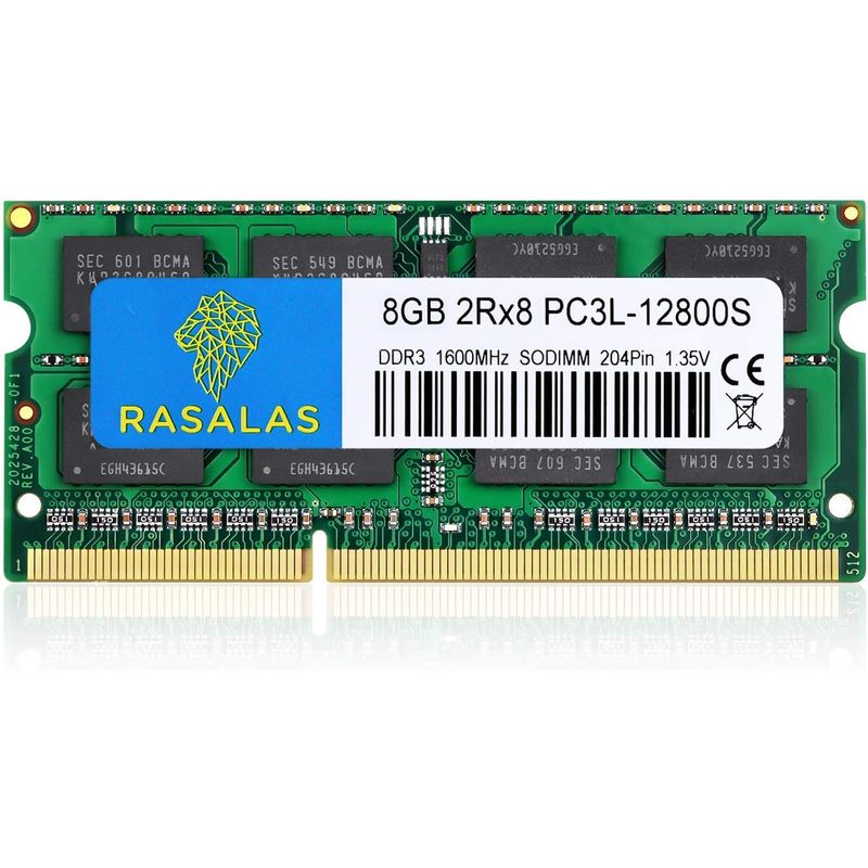 GENERICO - Memoria Ram Rasalas 8gb (8gbx1) Pc3l-12800s Ddr3 1600 Mhz