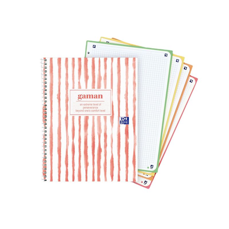 PELIKAN - Cuaderno Oxford 5 Materias Cuadriculado Pequeño Gaman Onl