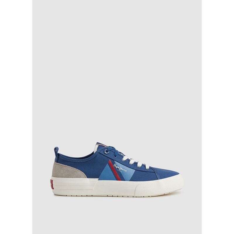 PEPE JEANS - Tenis  Para Hombre Allen Flag Azul