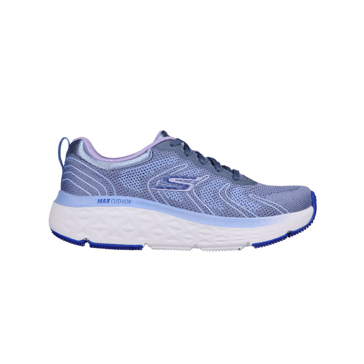 SKECHERS - Tenis Skechers Mujer Max Cushioning Delta Azul - Blanco