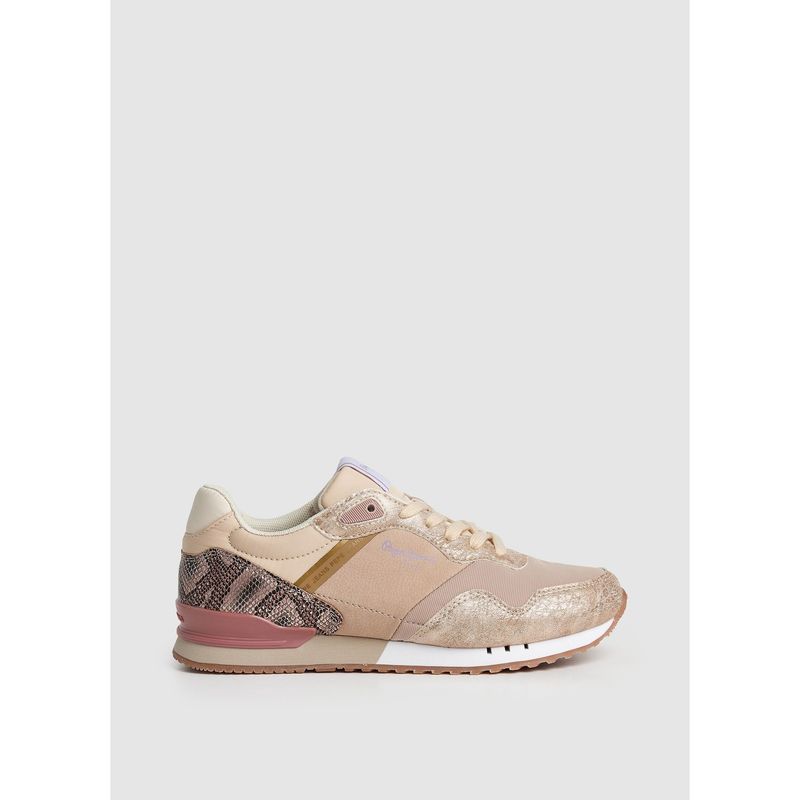 PEPE JEANS - Tenis Pepe Jeans Mujer London Rider W Color Dorado