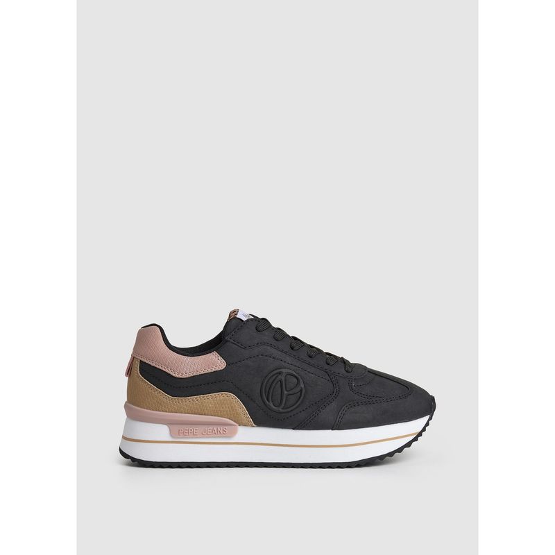 PEPE JEANS - Tenis Pepe Jeans Mujer Rusper Minimal Color Negro