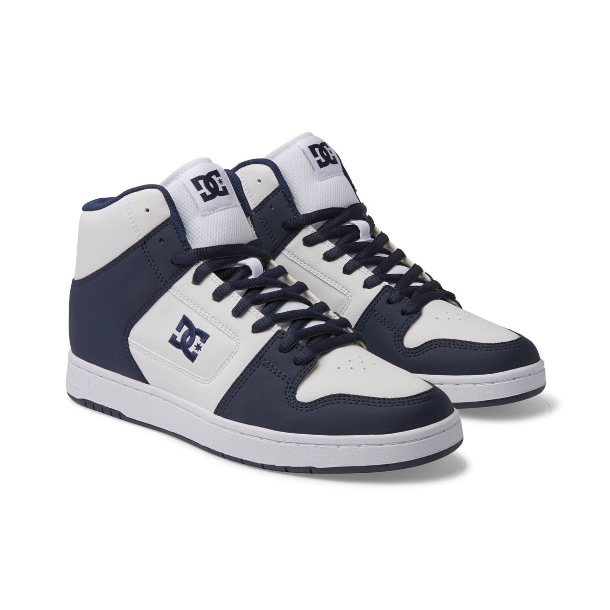 DC SHOES - Tenis DC Shoes Manteca 4 HI Para Hombre Color Azul y Blanco
