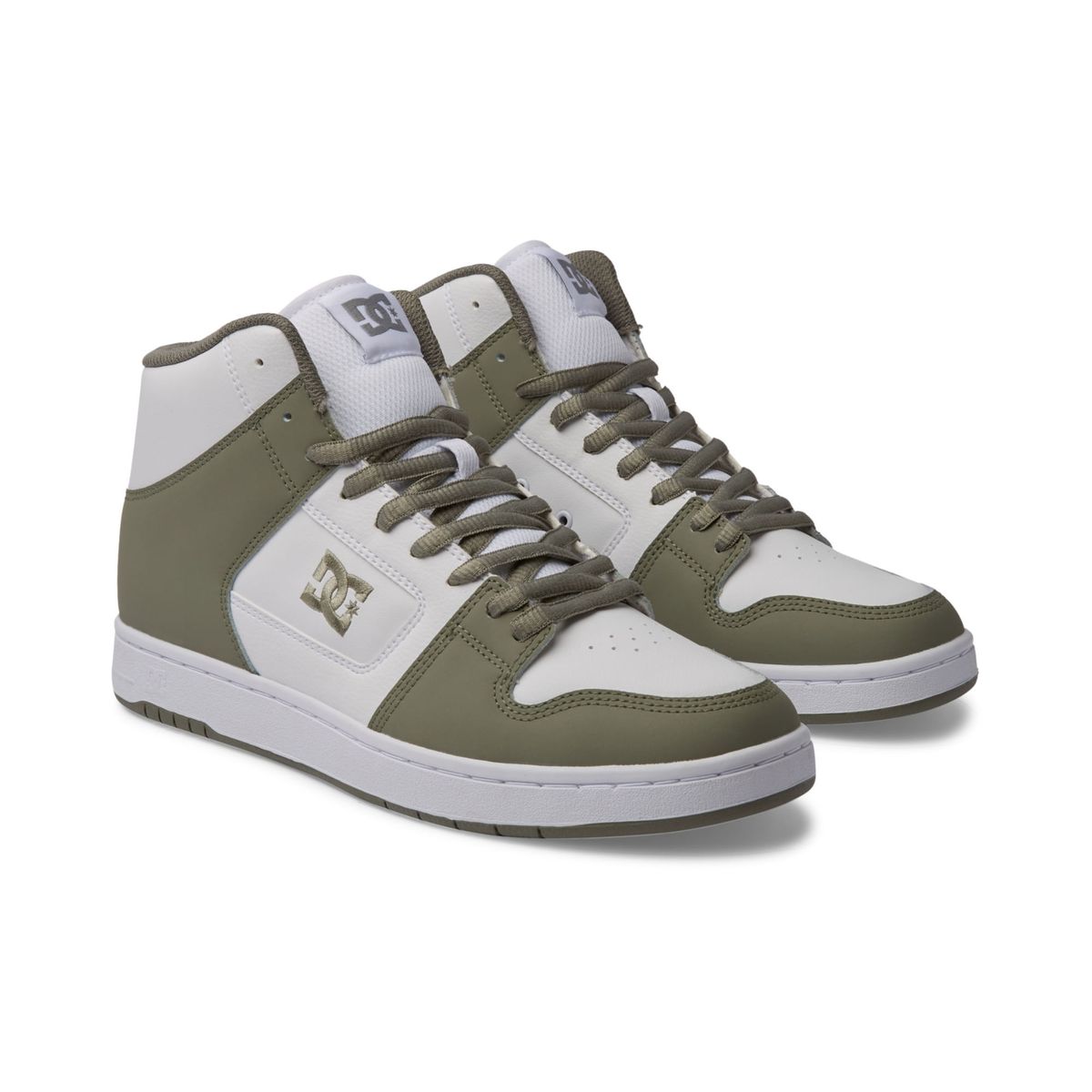 DC SHOES - Tenis DC Shoes Manteca 4 HI Para Hombre Color Verde y Blanco
