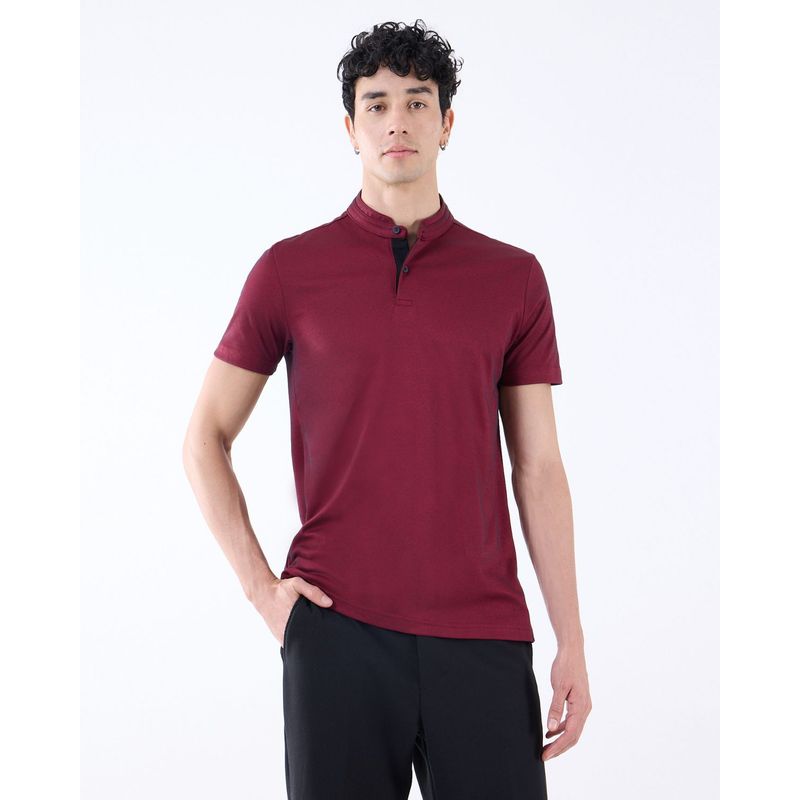 SEVEN SEVEN - Polo Para Hombre  Marca Seven En Color Vino 45110868