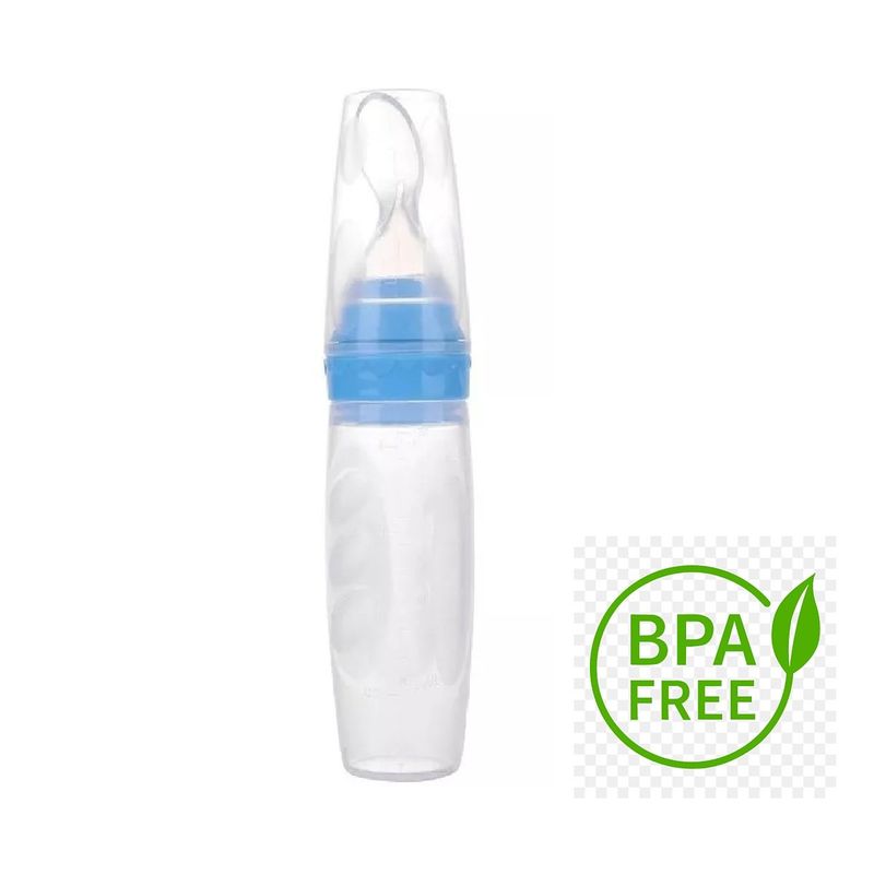 MUNDO BEBE - Tetero cuchara  silicona biberón frutas Para Bebe