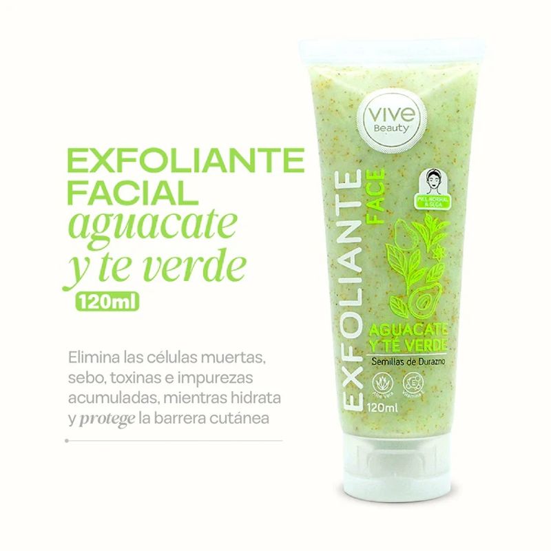 GENERICO - Exfoliante Facial Aguacate y Té Verde 120 ml