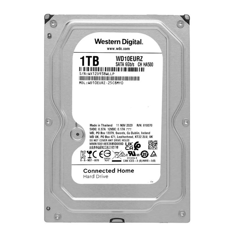 WD - Disco Duro de 1tera WESTER DIGITAL SATA III CERTIFICADO Wd10purz
