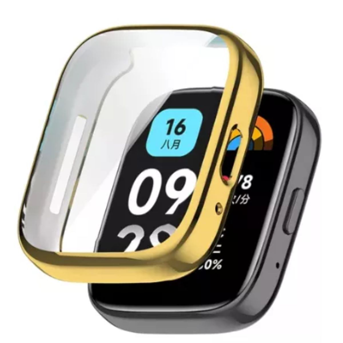 GENERICO - Funda Case Para Xiaomi Redmi Watch 3 Active-Dorado