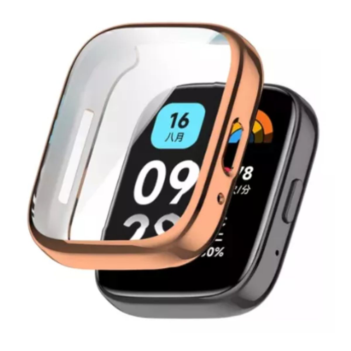 GENERICO - Funda Case Para Xiaomi Redmi Watch 3 Active-Oro rosa