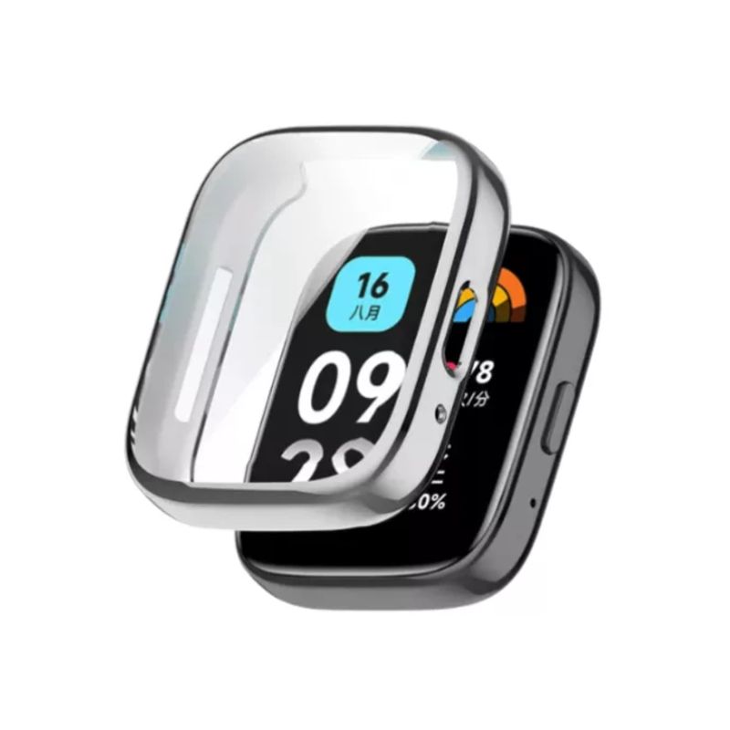 GENERICO - Funda Case Para Xiaomi Redmi Watch 3 Active-Plateado
