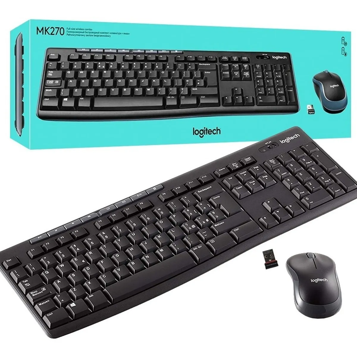 LOGITECH - Combo Teclado + Mouse MK270 Logitech