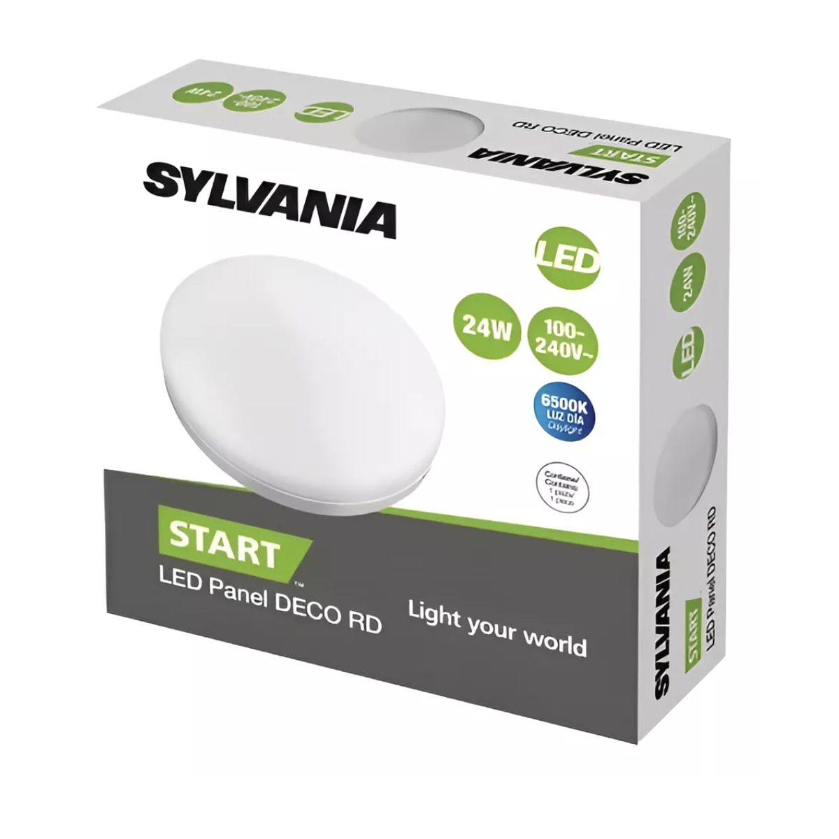 SYLVANIA - Panel Led Sin Borde Silvania 24w Luz Fria 6500k Sobreponer