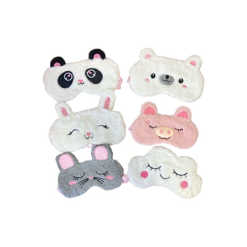 GENERICO - Tapa Ojos Antifaz Peluche Con Gel Mascara para Dormir Descansar