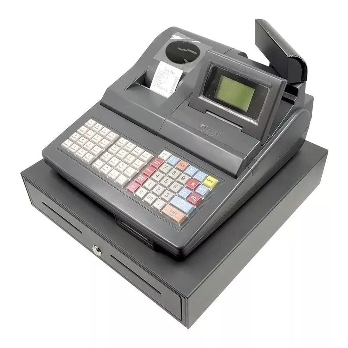 GENERICO - Caja Registradora Para Negocio Itcf-6e Doble Pantalla 40 Dep