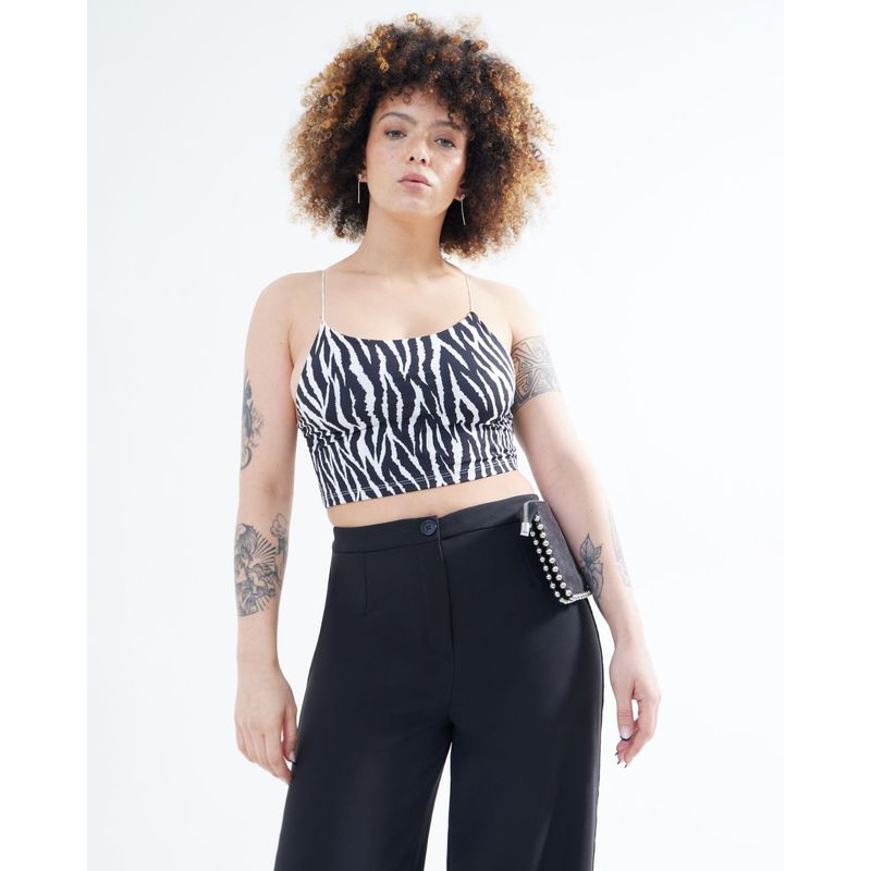 SEVEN SEVEN - Camiseta Para Mujer Manga Sisa Color Negro Marca Seven Seven #28095512