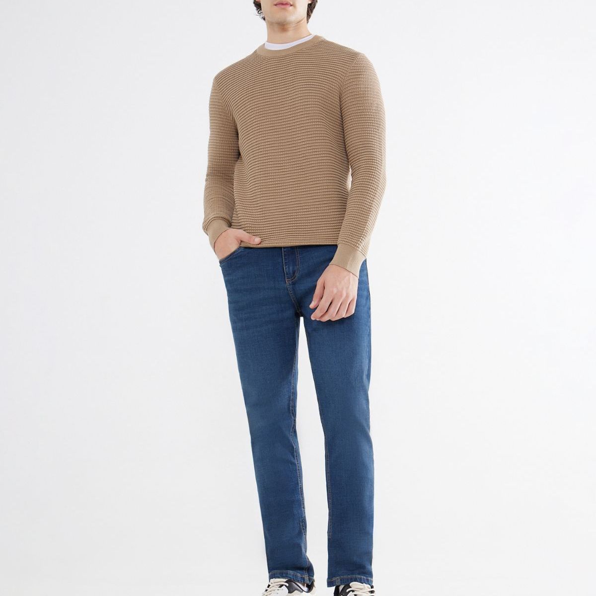 SEVEN SEVEN - Saco Para Hombre Cuello Redondo Color Cafe Claro Marca Seven Seven #45330233