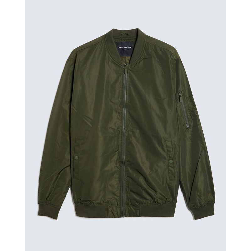 SEVEN SEVEN - Chaqueta Para Hombre Bomber Color Verde Oscuro Marca Seven Seven #45080442