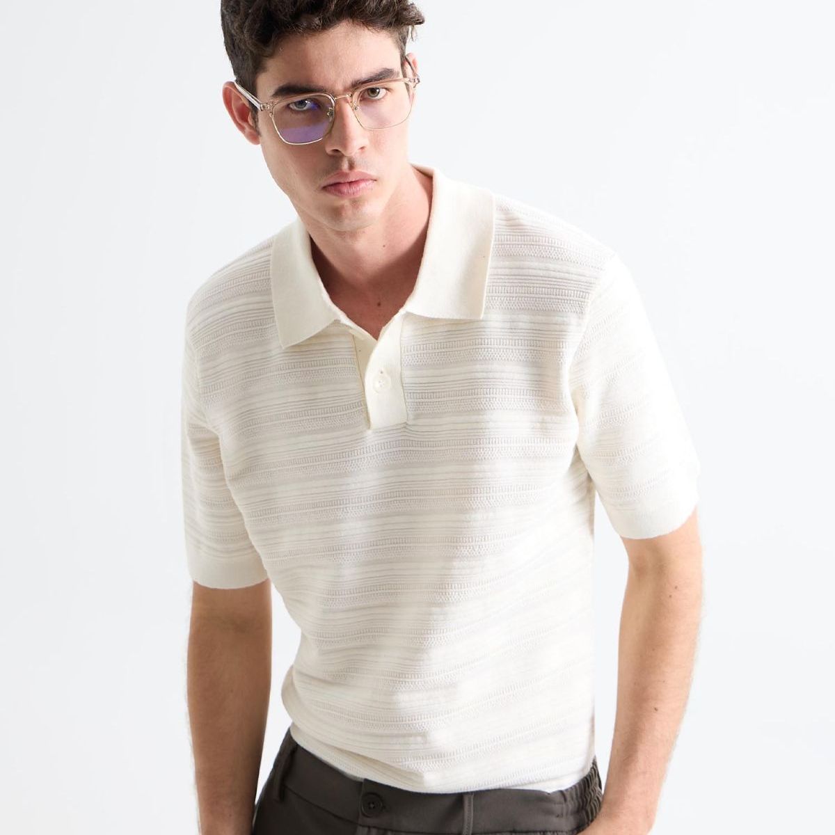 SEVEN SEVEN - Polo De Hombre  Color Arena Marca Seven Seven #45110871