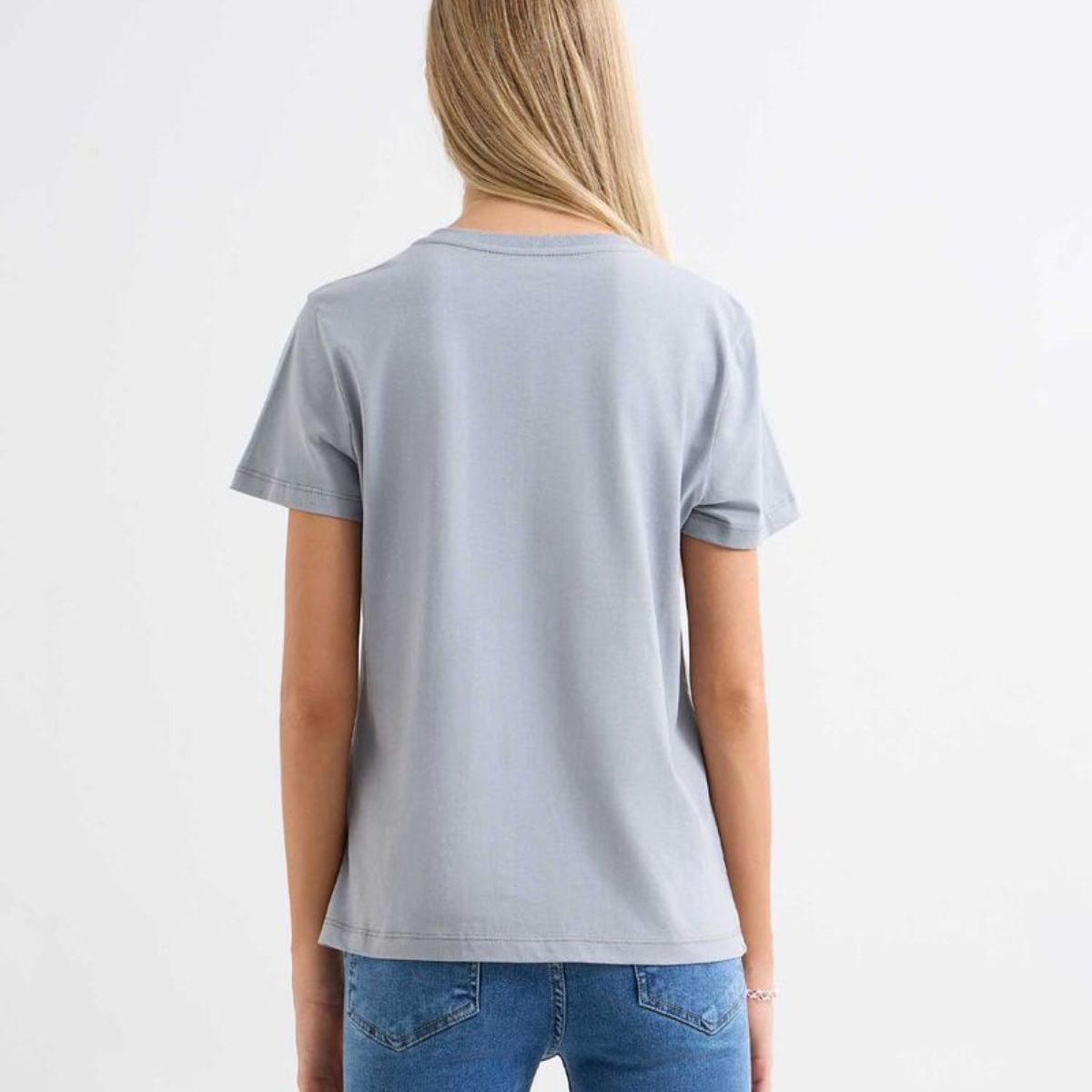 SEVEN SEVEN - Camiseta Para Mujer Manga Corta Color Gris Claro Marca Seven Seven #28096071