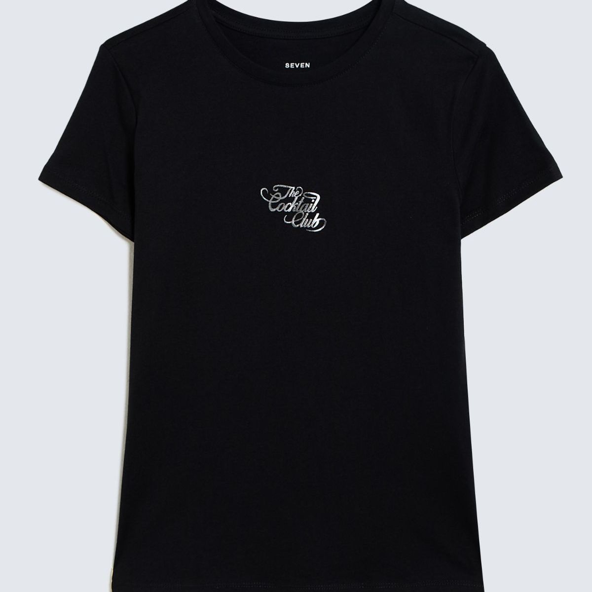 SEVEN SEVEN - Camiseta Para Mujer Manga Corta Color Negro Marca Seven Seven #28096092