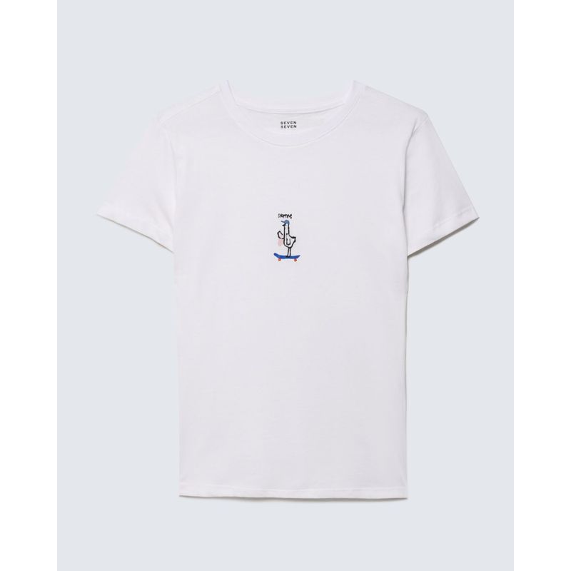 SEVEN SEVEN - Camiseta Para Mujer Manga Corta Color Crudo Marca Seven Seven #28096084