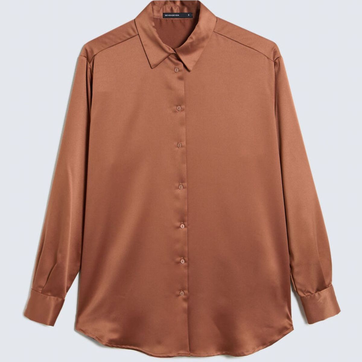 SEVEN SEVEN - Blusa Para Mujer Manga Larga Color Cafe  Marca Seven Seven #28123993