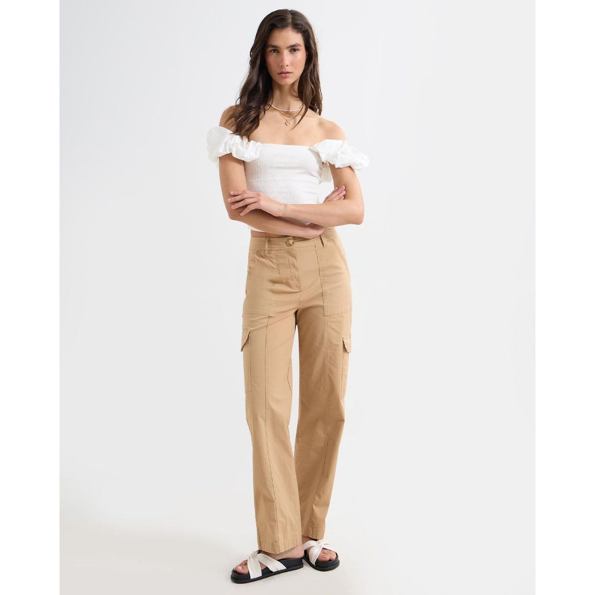 SEVEN SEVEN - Pantalon Para Mujer  Color Cafe Claro Marca Seven Seven #28071829