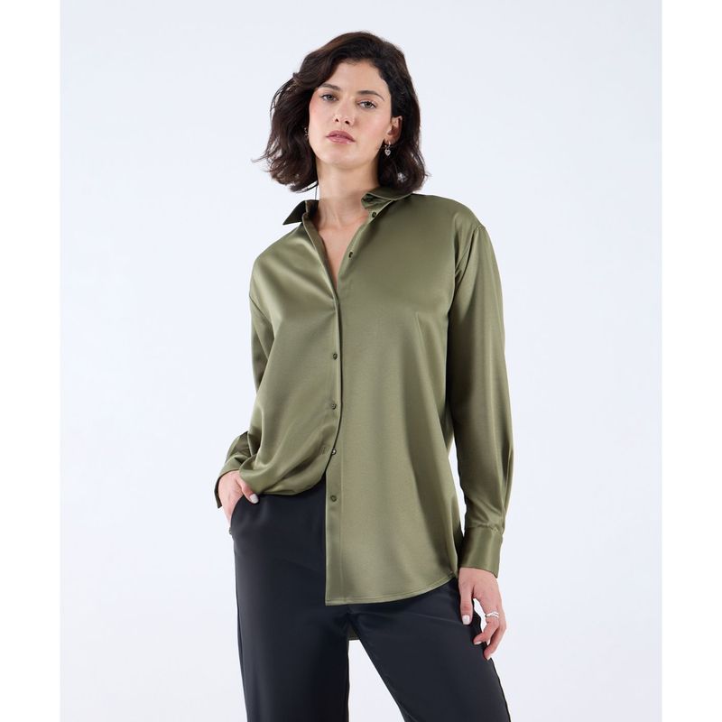 SEVEN SEVEN - Blusa Para Mujer Manga Larga Color Verde Oscuro Marca Seven Seven #28123995