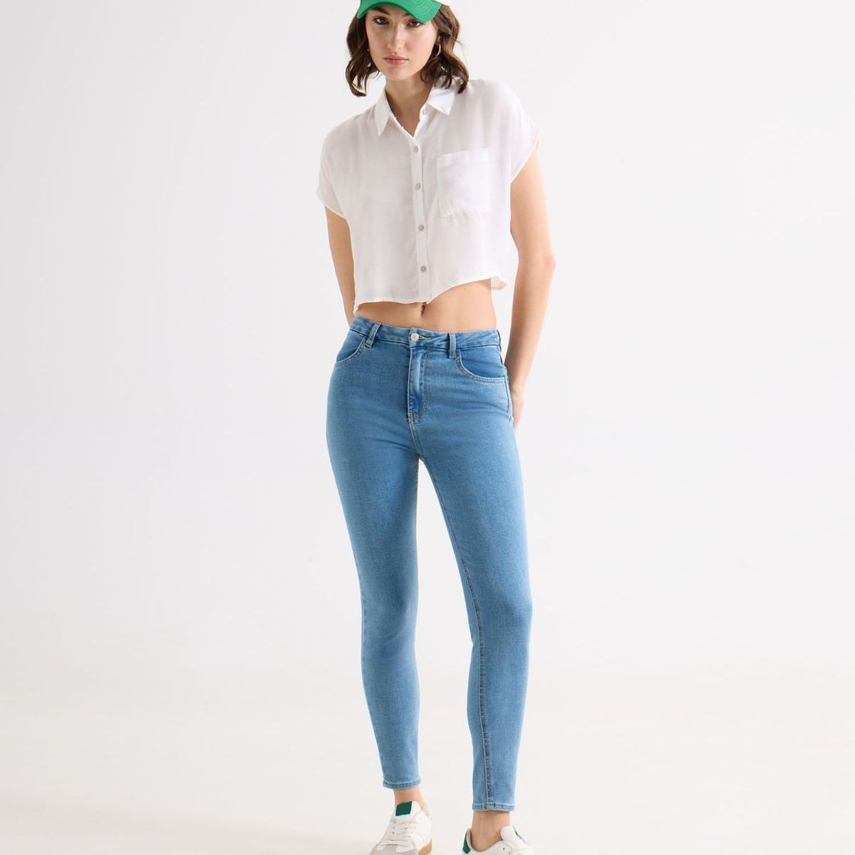 SEVEN SEVEN - Jean Para Mujer Curvy Color Azul Medio Marca Seven Seven #28160843