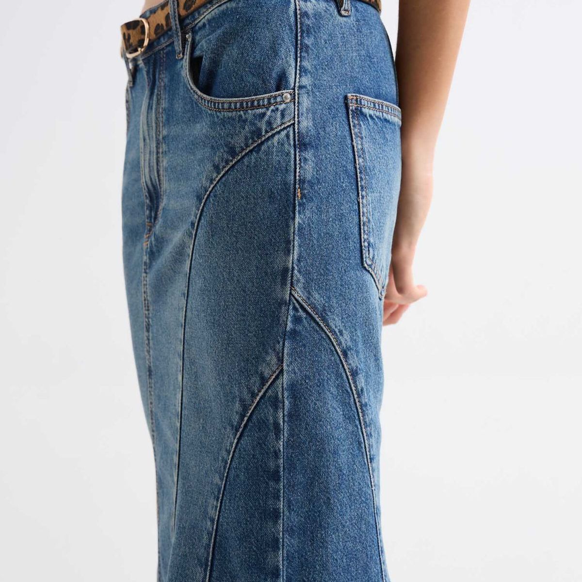 SEVEN SEVEN - Falda Para Mujer Largo Color Azul Medio Marca Seven Seven #28140893