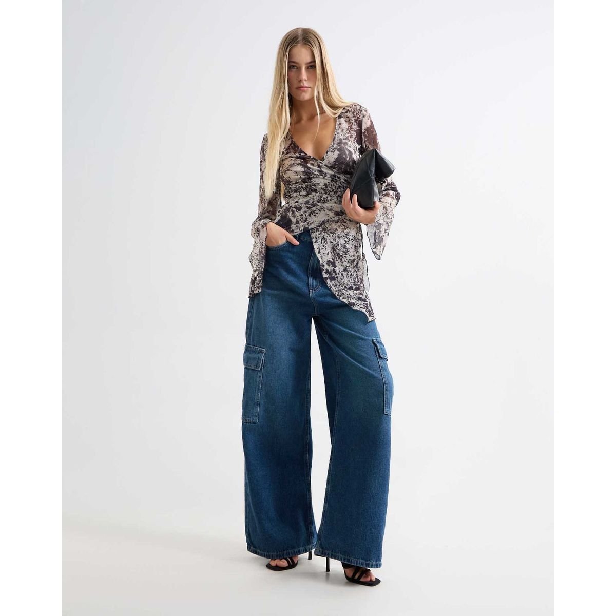 SEVEN SEVEN - Jean Para Mujer Wide-Leg Color Azul Medio Marca Seven Seven #28160882