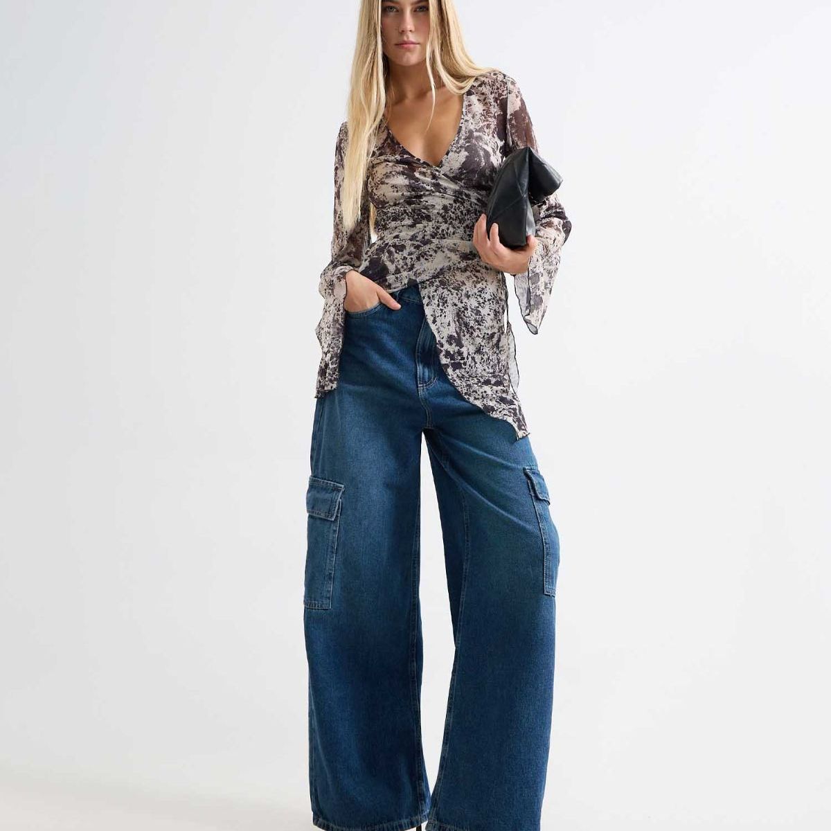 SEVEN SEVEN - Jean Para Mujer Wide-Leg Color Azul Medio Marca Seven Seven #28160882