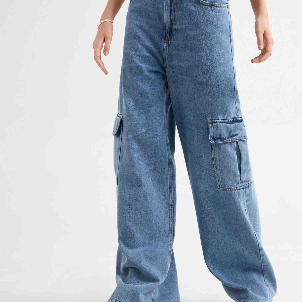 SEVEN SEVEN - Jean Para Mujer Wide-Leg Color Azul Medio Marca Seven Seven #28160883