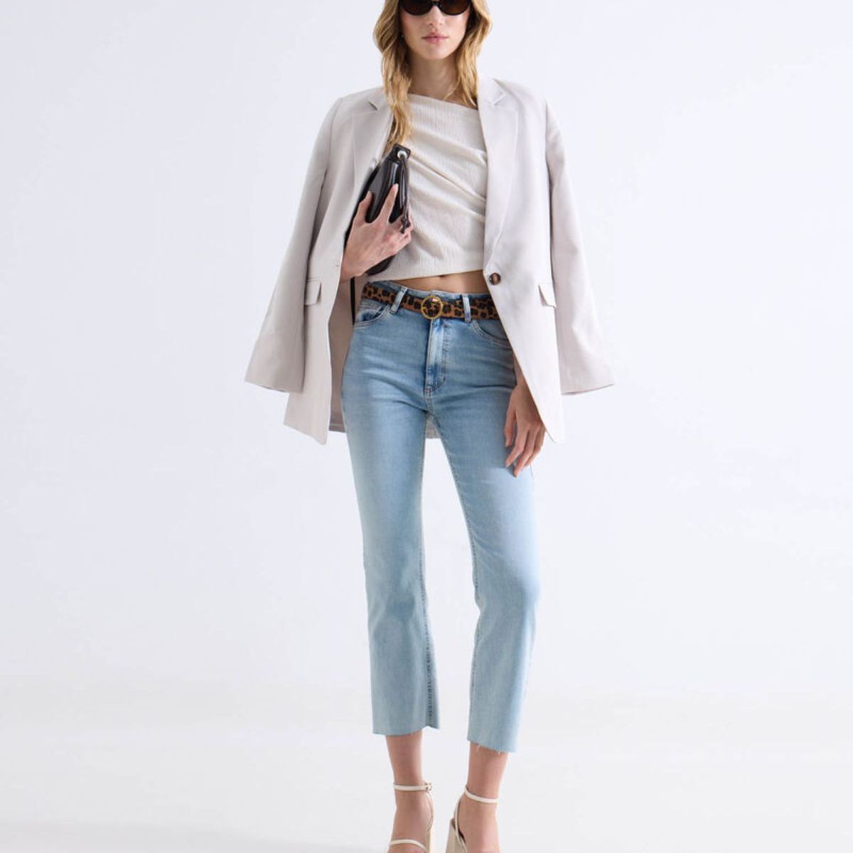 SEVEN SEVEN - Jeans Flare Tono Claro  Para Mujer Azul Seven Seven