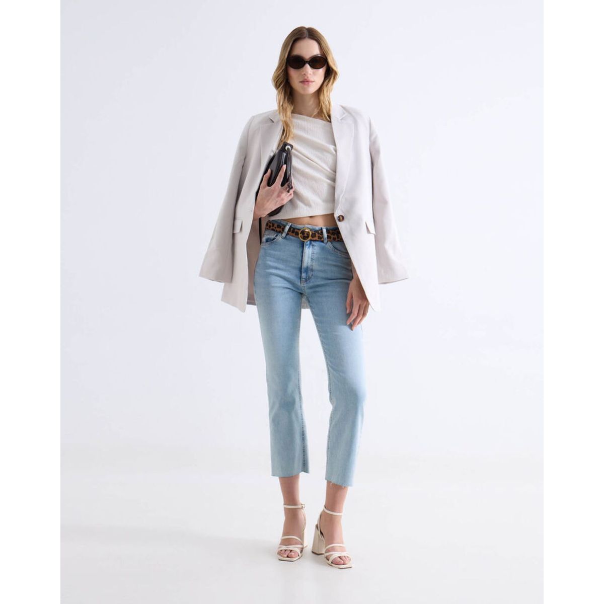SEVEN SEVEN - Jeans Flare Tono Claro  Para Mujer Azul Seven Seven