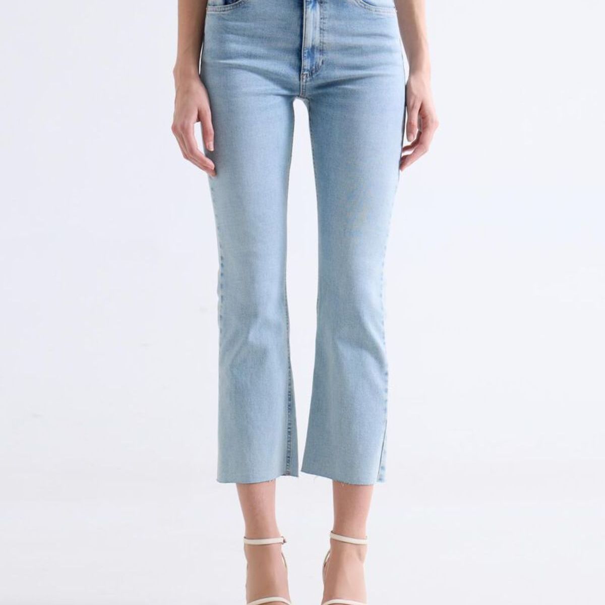SEVEN SEVEN - Jeans Flare Tono Claro  Para Mujer Azul Seven Seven