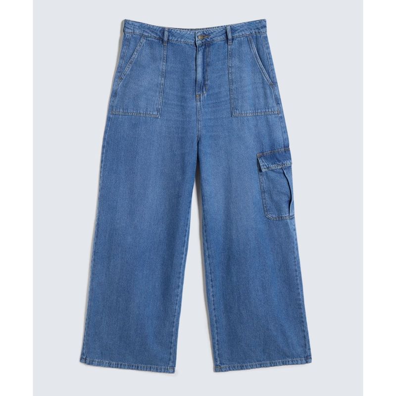 SEVEN SEVEN - Jean Para Mujer Cargo Color Azul Medio Marca Seven Seven #28160859