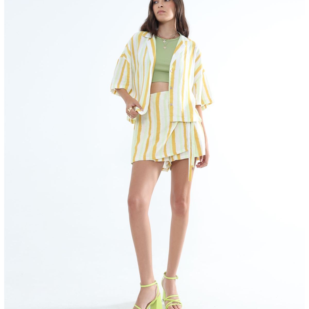 SEVEN SEVEN - Blusa Para Mujer Manga Corta Color Verde Claro Marca Seven Seven #28124002