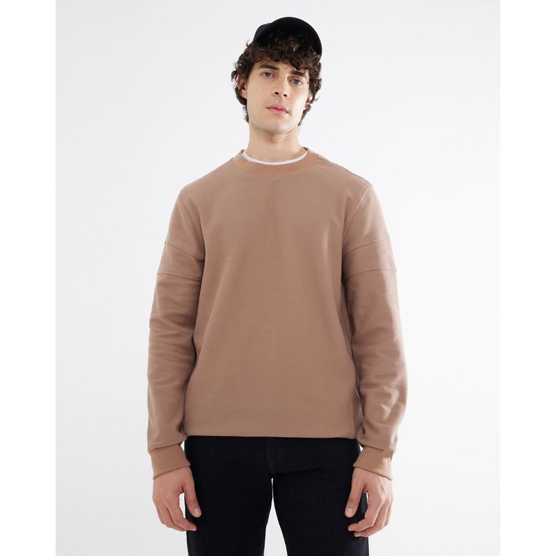 SEVEN SEVEN - Buzo Para Hombre Cuello Redondo Color Camel Marca Seven Seven #45060675