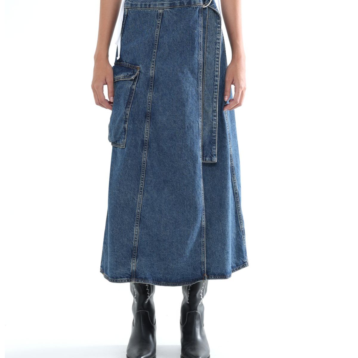 SEVEN SEVEN - Falda Para Mujer Largo Color Azul Medio Marca Seven Seven #28140900