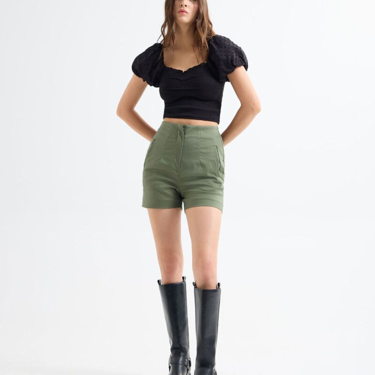 SEVEN SEVEN - Short Para Mujer  Color Verde Oliva Marca Seven Seven #28191039