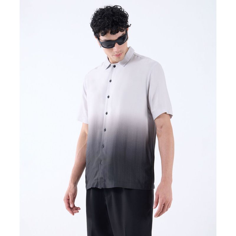 SEVEN SEVEN - Camisa Para Hombre Manga Corta Cuello Resort Color Negro Marca Seven Seven #45012081