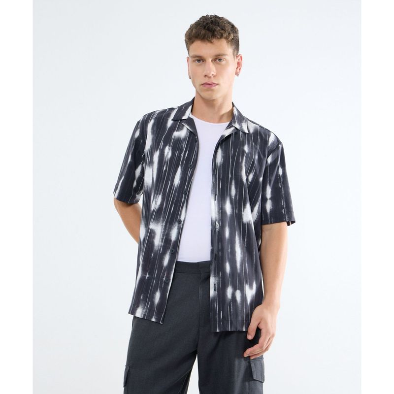 SEVEN SEVEN - Camisa Para Hombre Manga Corta  Color Gris Oscuro Marca Seven Seven #45012079