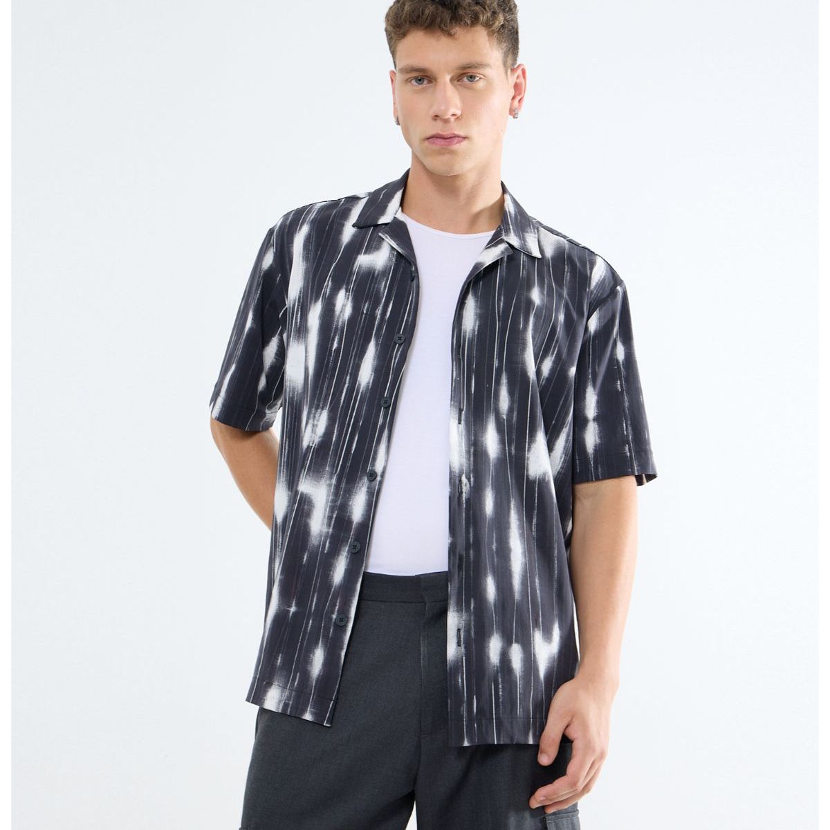 SEVEN SEVEN - Camisa De Hombre  Color Gris Marca Seven Seven #45012079