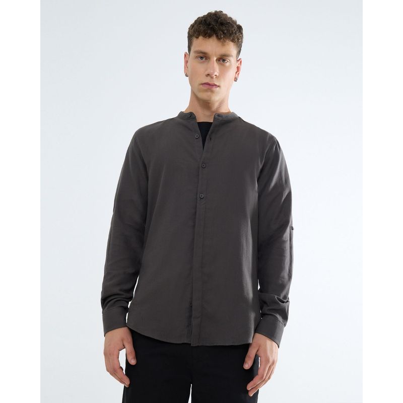 SEVEN SEVEN - Camisa Para Hombre Manga Larga  Color Verde Oscuro Marca Seven Seven #45012069