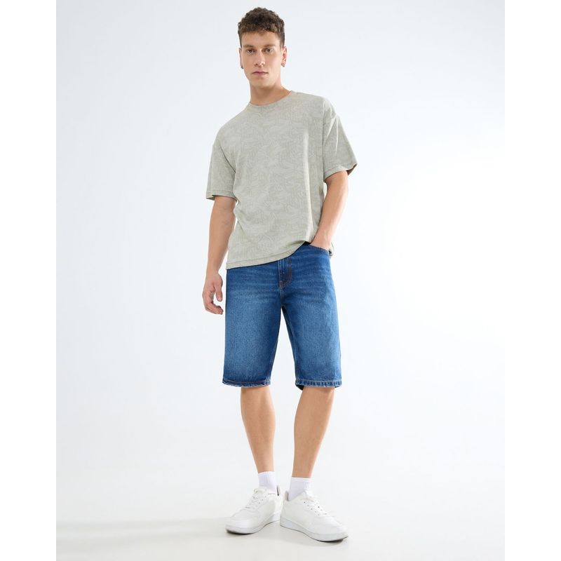SEVEN SEVEN - Bermuda Para Hombre Regular Corto Color Azul Medio Marca Seven Seven #45100679